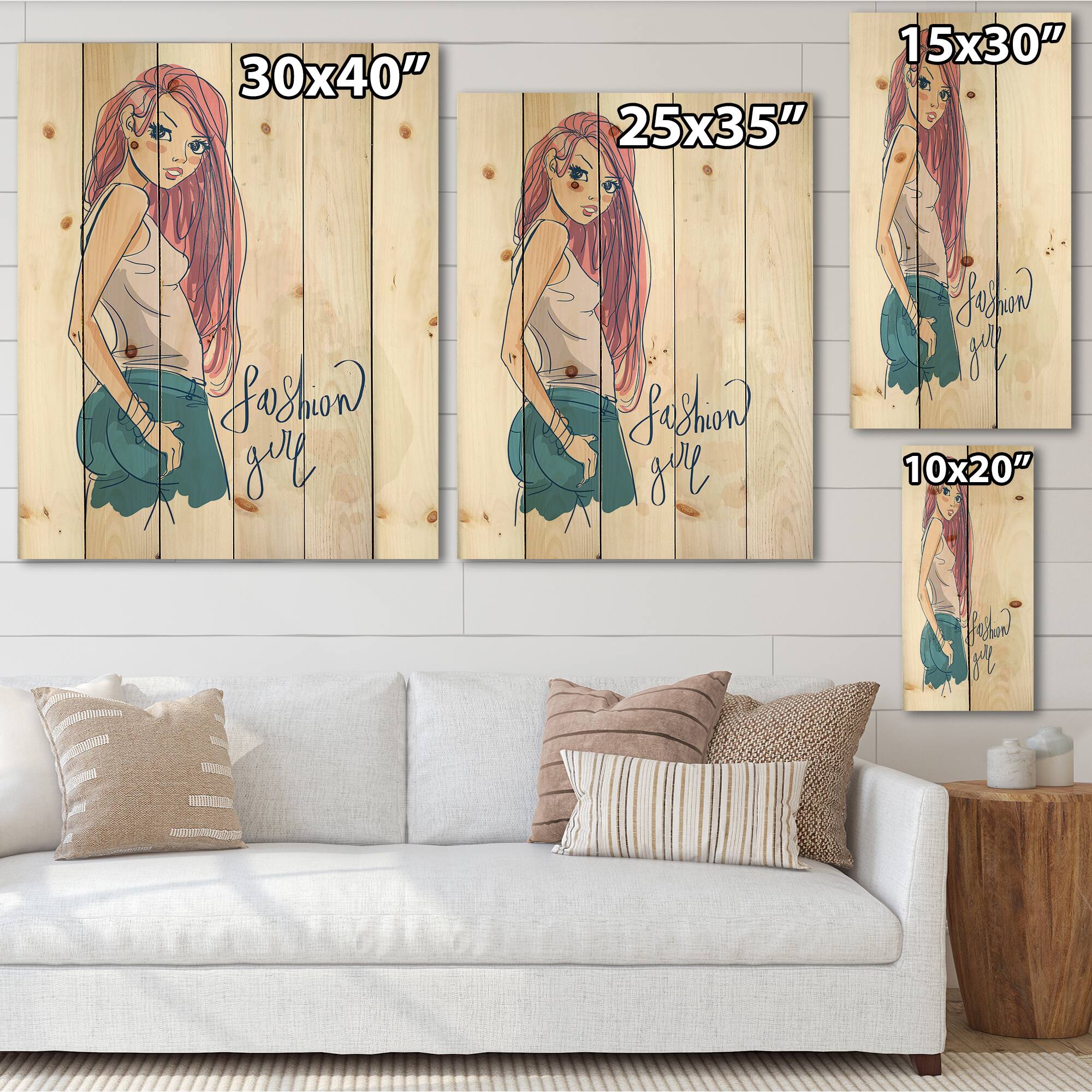 Designart - Trendy Fashion Girl I